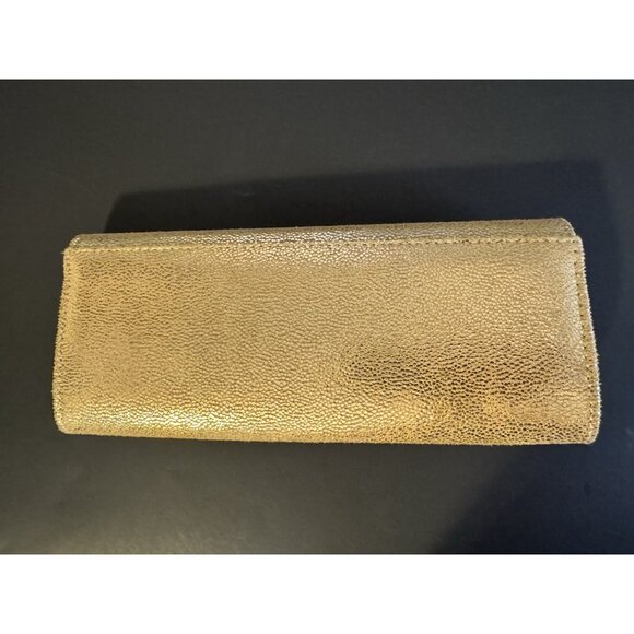 Kate Landry Evening Formal Party Gold Jewel Clutch Purse With Chain - Picture 4 of 13